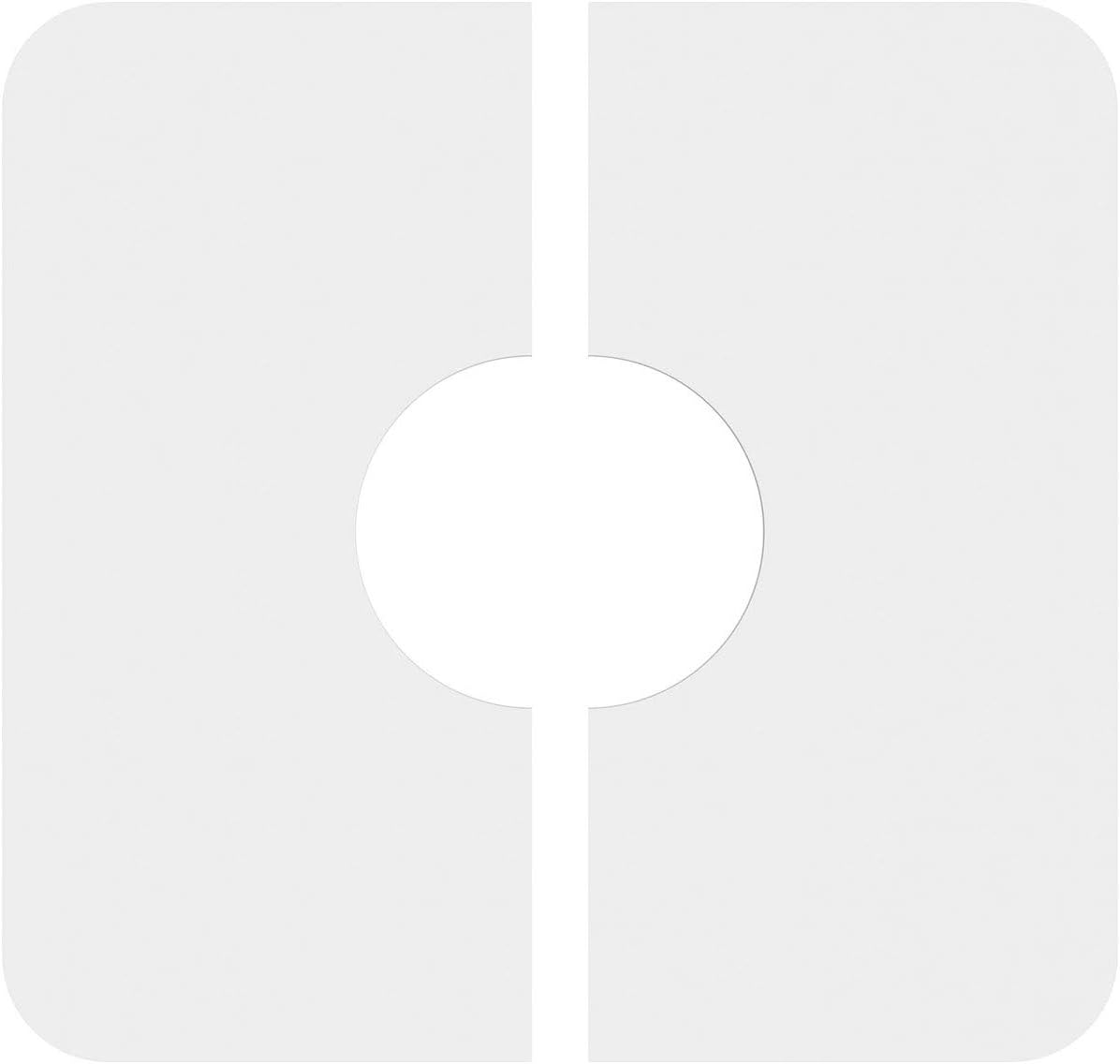 Ekena Millwork CMP18LN2-06000 Lucan Architectural Grade PVC Contemporary, Two Piece Urethane Ceiling Medallions 18"OD x 6"ID x 6 1/4"C x 1"P