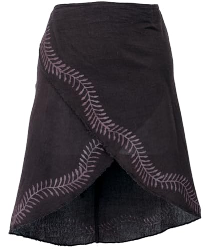 Mini jupe imprimée ethnique verte en coton Guru Shop taille 38 Pixi