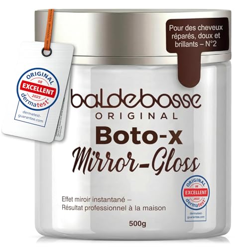 Masque Cheveux –Mirror Gloss Boto-x Capillaire Professionnel, Soin Réparateur Intense