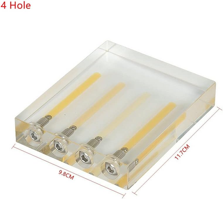 VIGAN Acrylic Automobile Oil Quality Comparator Comparer Transmission Oil Automobile Oil Viscosity Tester Demo Stand Test Tool (4 Hole)
