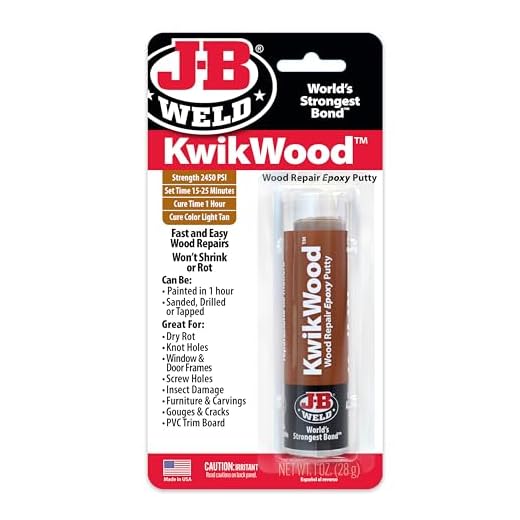Tan KwikWood Wood Repair Epoxy Putty, 1 oz. Stick