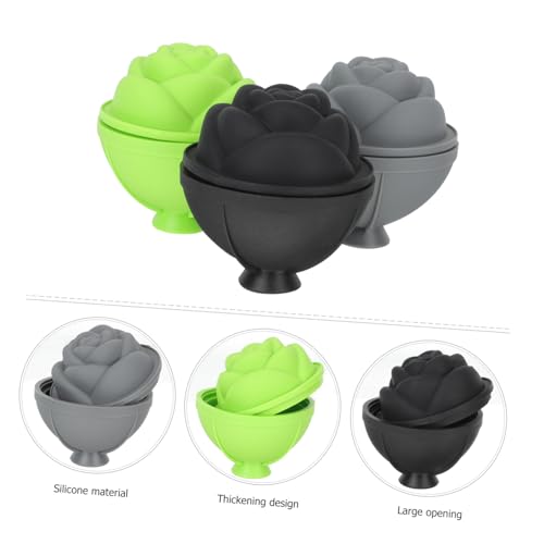 Molde de Silicona para Cubos de Hielo Flor de Rosa 3 Piezas miniatura 5