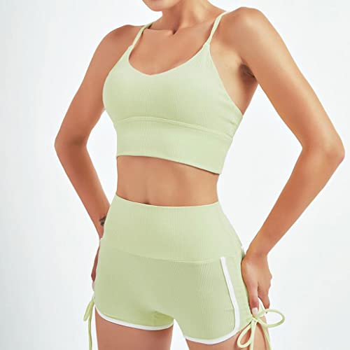 Ensemble de sport femmes avec legging et short pour fitness