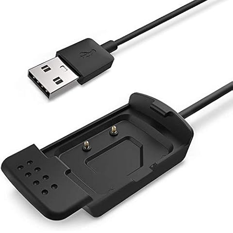 Scosche Rhythm+ Replacement Charger Dock, KELIFANG Replacement USB Charging Cradle Cable 1M Compatible with Scosche Rhythm Plus Heart Rate Monitor Armband Accessories, Black Cover