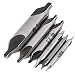 Produktbild Zentrierbohrer Set, 6 Stücke 60 Grad Triton Edelstahl HSS ZentrumBohrer, 1/1,5/2 / 2,5/3 / 5mm Drehmaschine Kombiniert Zentrum Bohrer Senker für Metall