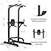 DONIUZ Power Tower Pull Up Bar and Dip Station, Multi-Function Home Gym, Strength Training Fitness Equipment, Height Adjustable(DZ-580A)