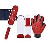 SlowTon Guante para Mascotas Perros Gatos Manopla Masaje para Mascotas (Set de Pinceles con...