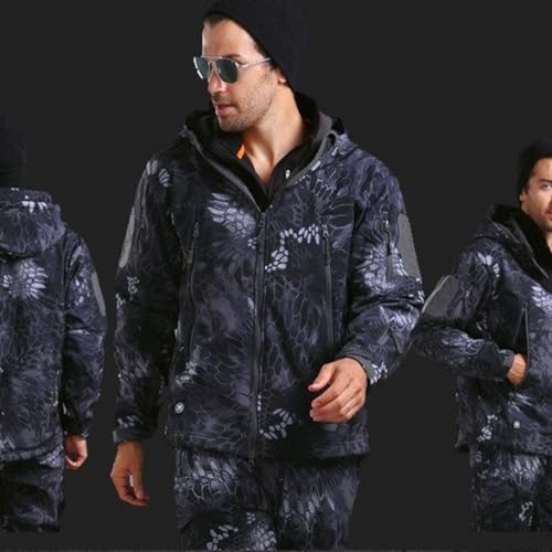 Fatos De Esqui Para Homem De Duas Peças, Camuflagem Masculina Isolada À Prova De Vento À Prova De Ág