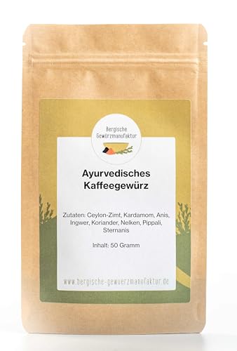 Ayurvedisches Kaffeegewürz. Mit Ceylon-Zimt & Pippali ohne Zusatzstoffe