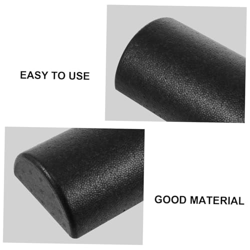 Rodillo de Yoga Semicircular de Densidad Alta Negro para Masaje y Alivio Muscular (45cm) miniatura 5