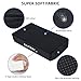 Knee Scooter Pad Cover, Comes With 2'' of Highly Resilient Memory Foam, Soft and Comfortable Knee Scooter Cushion, Removable Memory Foam, Machine Washable Cloth Cover, Fits Any Knee Scooter （Black）