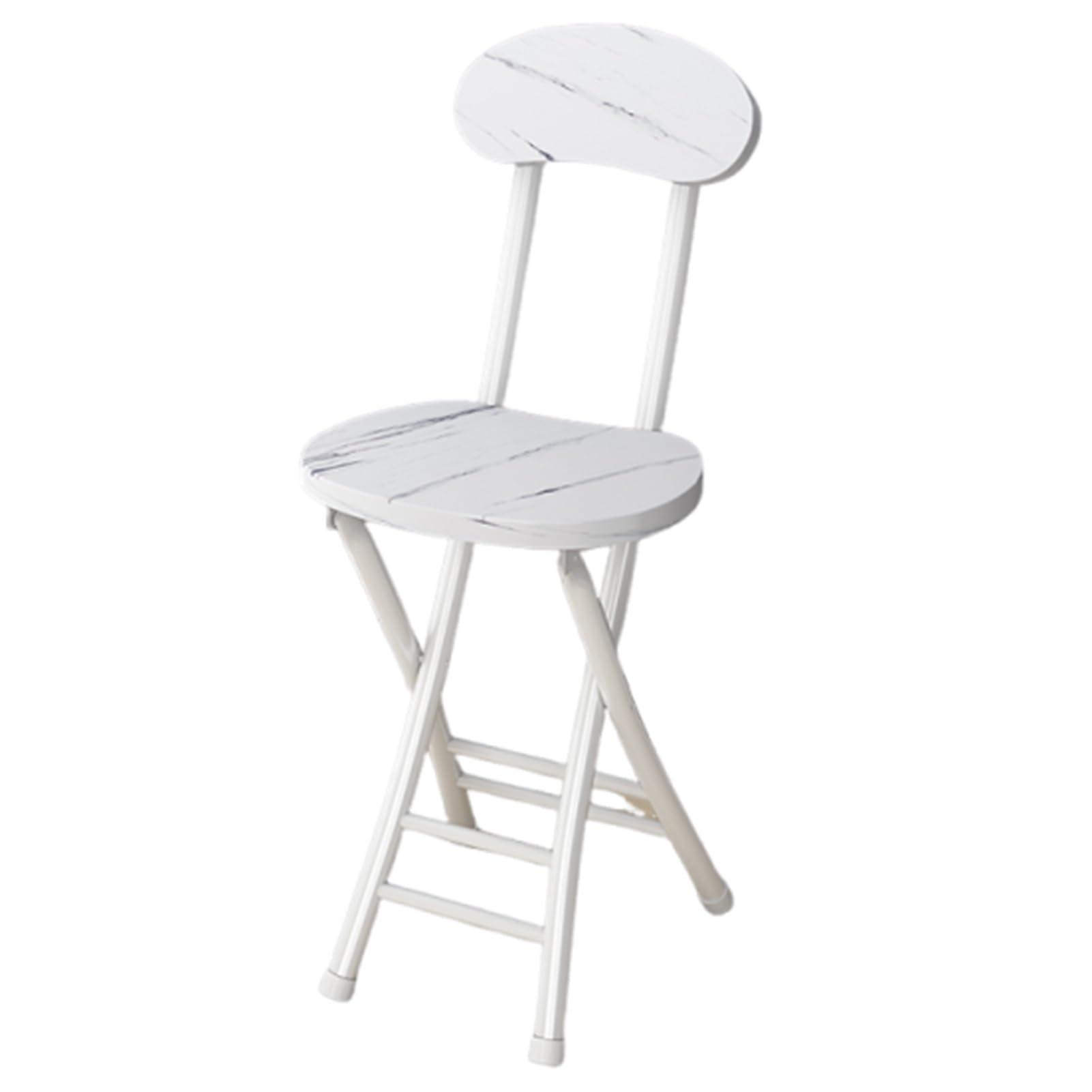Tabouret de bar pliable stable avec dossier ergonomique pour gain de place