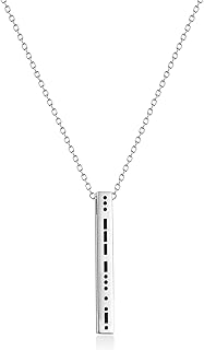 Sober Morse Code Necklace Addiction Recovery Gift Sobriety Necklace New Beginnings Gift Sober AF NA AA Gift