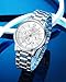 Imagen de MEGALITH Reloj Hombre Cronografo Plata: Relojes de Pulsera Acero Inoxidable