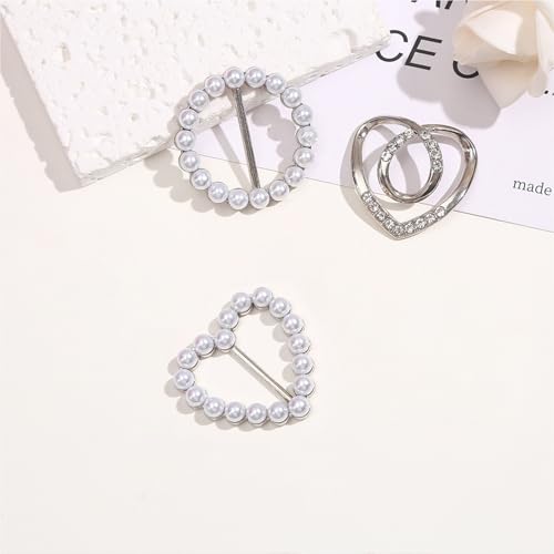 Image of 4PCS Scarf Ring Clip and Shirt Tie Rings - Waist Cinch Clips for Women's Clothing and Dresses