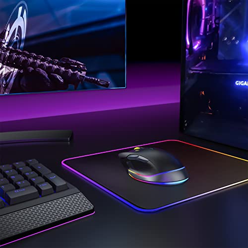 Risophy Rgb Wireless Gaming Mouse,Rechargeable Wireless Mouse With 6-Level 10000 Dpi,Chroma Rgb Backlit,8 Programmable Buttons,Lightspeed,Ergonomic Plus Usb Computer Mouse For Laptop Pc Mac Computer #TOP7