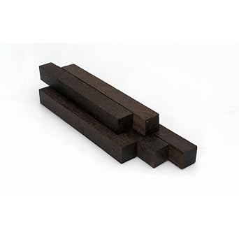 Exotic Wood Zones Premium Handpicked Exotic Wood Pen Blanks for Turning | 3/4" x 6" | Woodturning Materials | Lathe Suppliers 3/4" x 3/4" x 6", Katalox/Mexican Royal Ebony, 1
