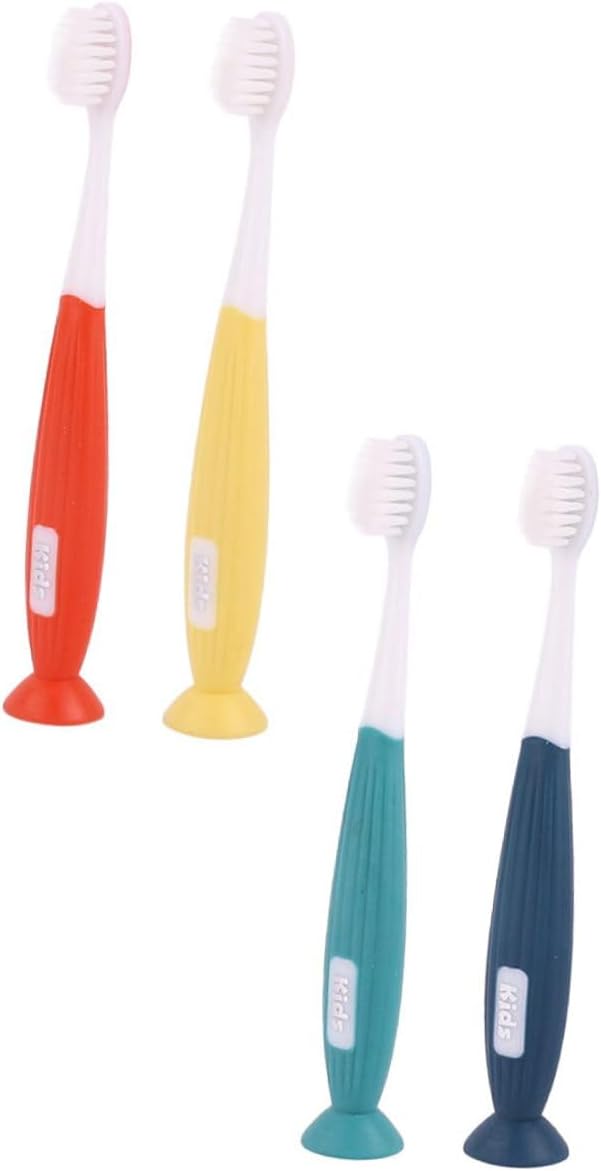 4pcs Toothbrush for Ages Soft Ultra-fine Bristles Mild Teeth Non-Slip Fat Handle for Comfortable Grip Manual Oral Care