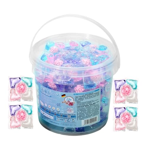 Dosettes Lessive 3-en-1 - Élimine les Taches et Parfume Intensément - Pour Vêtements, Jeans et Textiles Délicats - Idéal Appartement, Étudiants et Maison...