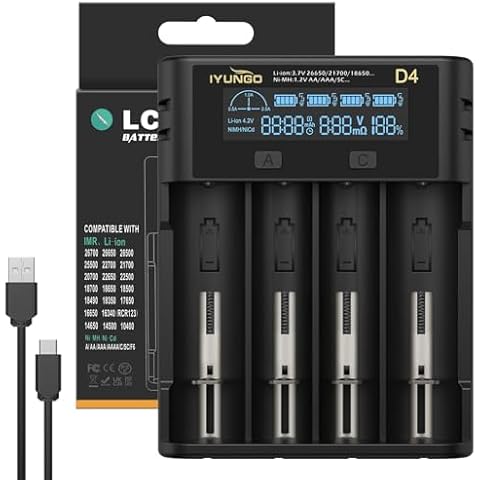 Chargeur RIOCALOTDD 4 Slots LCD Cover