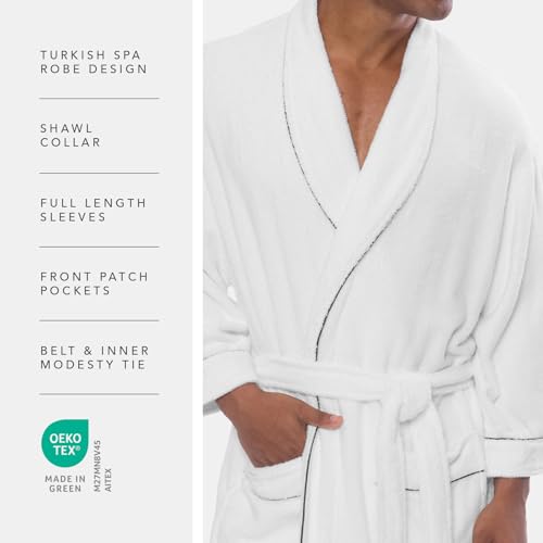 Texere Mens Luxury Terry Cloth Bathrobe EcoComfort4
