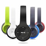 Headphone Bluetooth sem Fio, Dobrável, com Controles de Música (Preto)