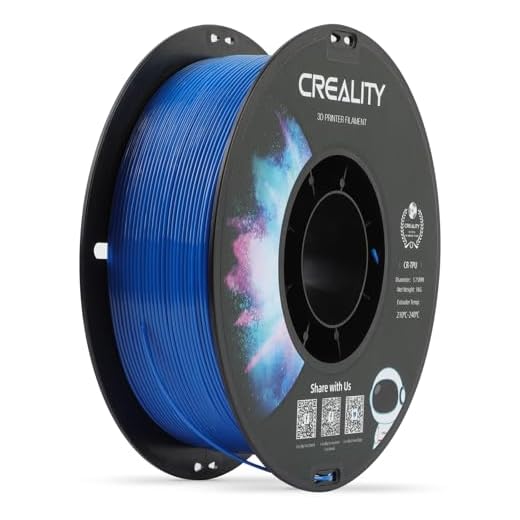 Creality TPU Filament 1.75, 95A TPU Flexible Filament, Higher Hardness & Resilience, Soft Adhesive Material, Elastic, 1kg(2.2lbs) 3D Printing Filament for 3D Printer (Blue)