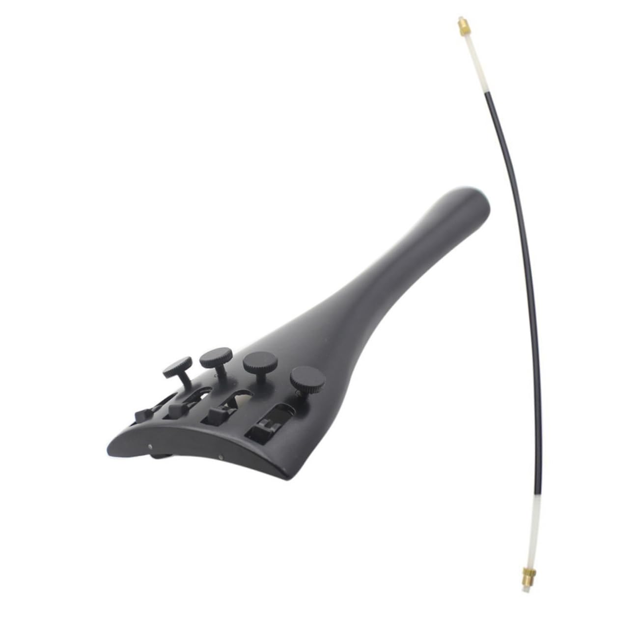 BESTonZON 4 Set cordiera finetuner per violoncello accessori per violoncello parti di Piastra per corde di Sordina per strumenti musicali AbS