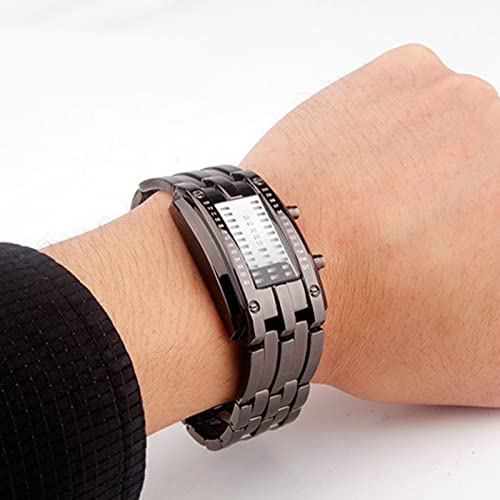 Binario Reloj Deportivo Digital LED Azul con Tecnología de Futuro para Hombres y Mujeres (Batería No Incluida) Binario Reloj Deportivo Digital LED Azul con Tecnología de Futuro para Hombres y Mujeres (Batería No Incluida)