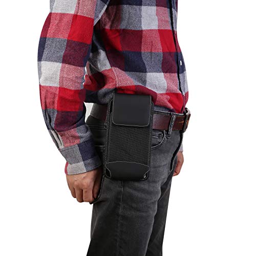Rugged Oxford Belt Holster Case Belt Loop Carabiner Clip Phone Holder For Lg V50 Thinq V40 Thinq V20 Stylo 4, Moto Z4 Play G7 Power G7 Plus G6 Plus E5 Plus, Blu Vivo Xl4 Vivo X, Htc U Ultra U11 Eyes #TOP3
