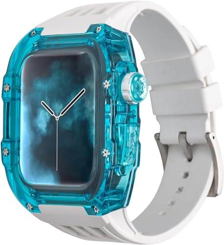 Bracelet Apple Watch fluorescent antichoc et boîtier transparent intégral protecteur INFRI 45mm