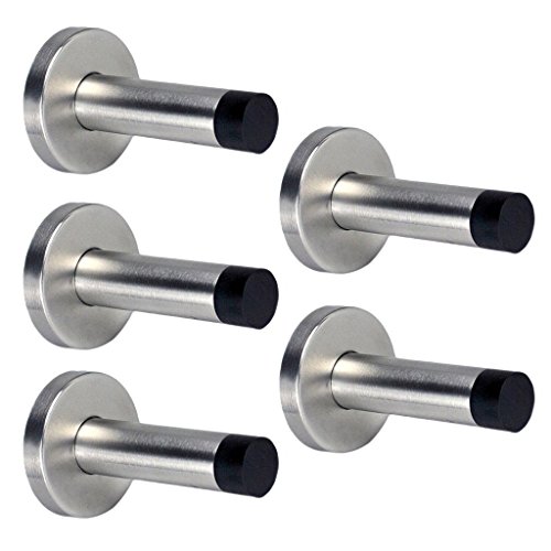 🔥 Crazy Deals Sumnacon Contemporary Safety Stainless Steel Door Stopper with Sound Dampening Rubber Bumper - Wall Mount Door Holder with Hardware Screws, Brushed Finish, 3.5 Inch in Height Amazon Crazy 🔥 Deals Sumnacon Contemporary Safety Stainless Steel Door Stopper with Sound Dampening Rubber Bumper - Wall Mount Door Holder with Hardware Screws, Brushed Finish, 3.5 Inch in Height