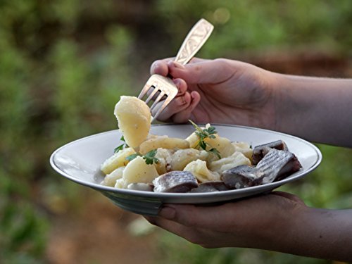 image for Wealers Stainless Steel Plate Set - 8.5 inch Ultra-Portable Dinnerware