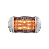 Grand General 76252 Red LED Marker Light - 14 LEDs, Rectangular Camel Back, DOT Compliant, 12V