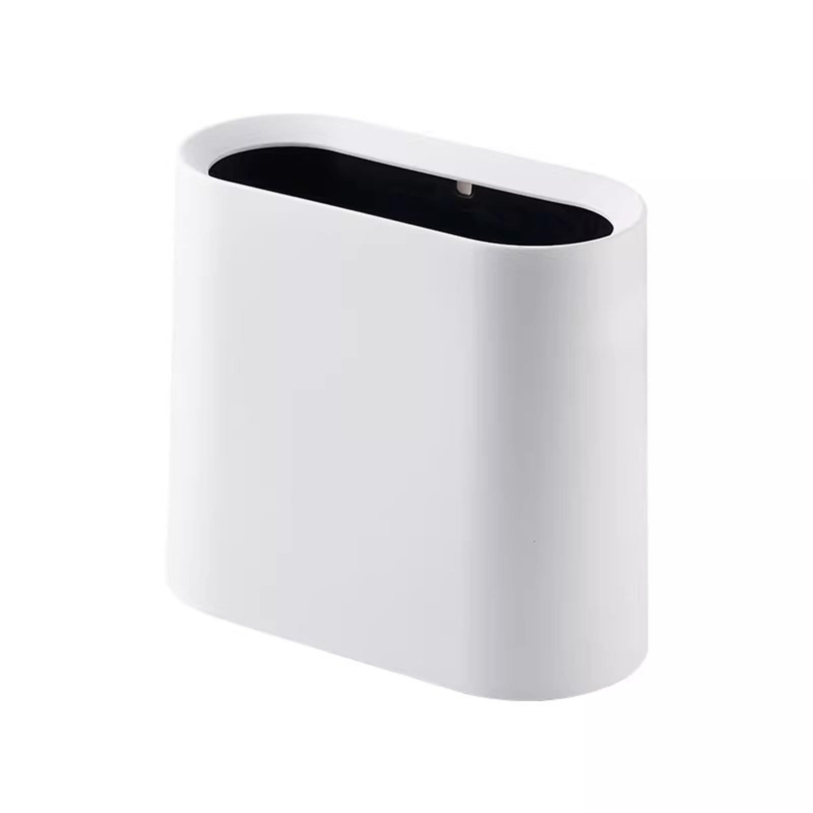Waste Bins Multi Color Optional Trash Can Household Bedside Kitchen Bathroom Large Capacity(White)