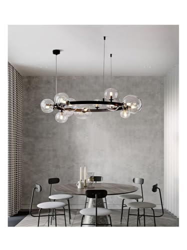 Lustre LED moderne résolvant le manque de lumière au-dessus de la table suspension G9