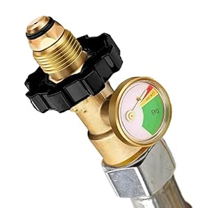 Propaan Tankmeter | Duurzame betrouwbare POL-propaantankadapter voor veiligheid – Massief messing lekdetector Drukmeter…