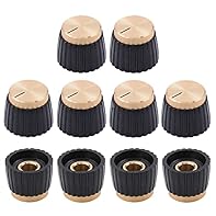 Brand new aluminum plastic set pointer knob for Marshall AMP Guitar Effect Pedal Suitable for Marshall amplifier, guitar effect pedal Top surface material: Aluminum alloy, machined Body material: ABS plastic 1/4" Brass insert