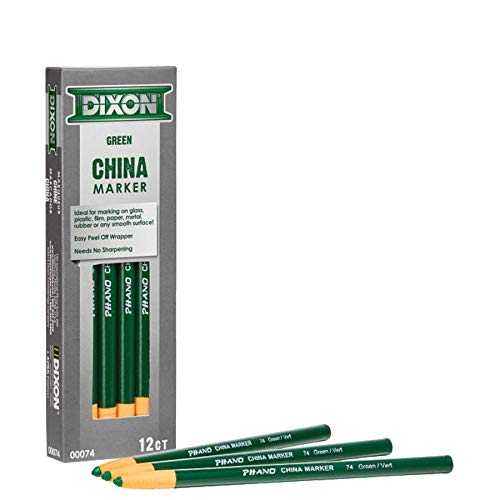 Dixon 00074 China Markers, Green, 12-Pack