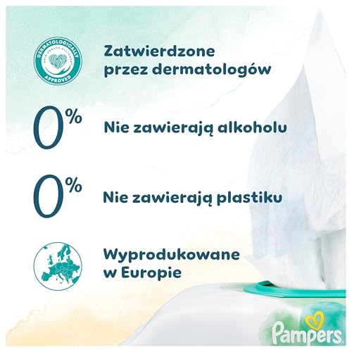 Pampers Harmonie Protect & Care Feuchttücher 18 Packungen mit jeweils 44 Feuchttüchern = 792 Feuchttücher, die helfen, den natürlichen pH-Wert der Haut wiederherzustellen