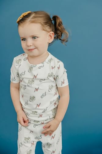 Copper Pearl Two Piece Short Sleeve Toddler Pajamas PJ Sets for Boys and Girls - Adorable Pattern Summer Pajamas Shorts to Keep Cool While Sleeping, Size 12 Months to 5T - Harry Potter™4