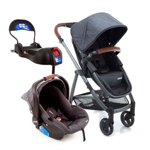 Travel System Infanti, Epic Lite Trio, 0 a 15kg, Grey Vintage