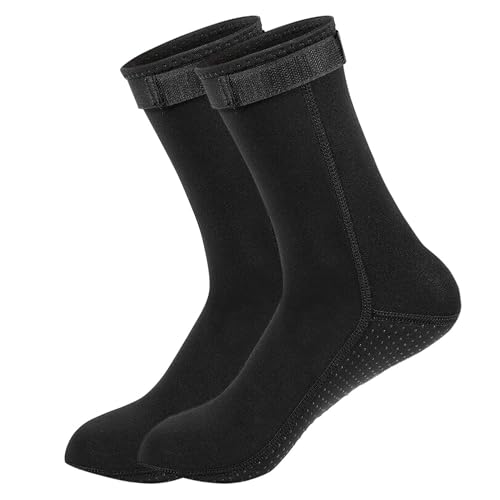 JOYJ 3mm Neopren-Socken, Herren Damen Sport Tauchsocken/Schwimmen Socken/Thermosocken, Wasserdicht und Rutschfest, zum Tauchen, Schnorcheln, Schwimmen, Surfen, Segeln alle Wassersport