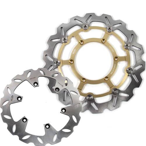 Disques de frein Suzuki DRZ400SM avant et arrière couleur or pour moto DRZ 400 SM 2005-2021