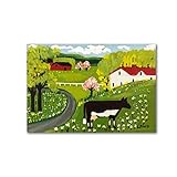Photo Gallery heimao famosa quadri su tela. maudie lewis stampe su tela. mucca in primavera - quadri paesaggistica moderna per arredamento casa soggiorno 55x88cm senza cornice Photo Gallery heimao famosa quadri su tela. maudie lewis stampe su tela. mucca in primavera - quadri paesaggistica moderna per arredamento casa soggiorno 55x88cm senza cornice