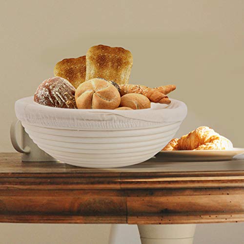 Luxshiny Pão Banneton Rattan Rattan Doughing Cesta Pão Fazendo Pão De Pão De Pão De Pão De Pão Com F