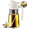 Pulverizador e Galheteiro de Óleo e Azeite 2 em 1 | Spray 470ml de Vidro com Filtro Anti-Entupimento | Ideal para Cozinha, Salada, Airfryer e Churrasco