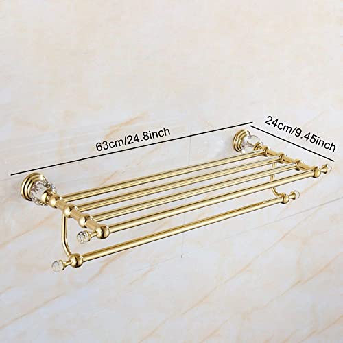 Porte-serviettes de salle de bain mural étagère de rangement support douche compact