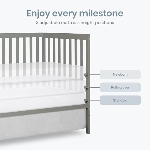 Image of Dream On Me Synergy 5-in-1 Convertible Full Size Baby Crib, GREENGUARD Gold