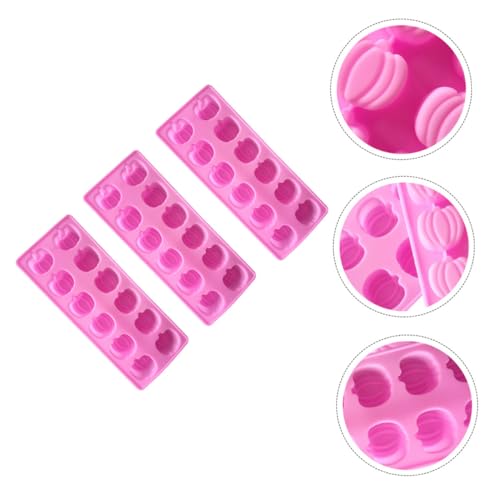 Moldes de silicona para cubitos de hielo de calabaza Halloween 3 piezas miniatura 6